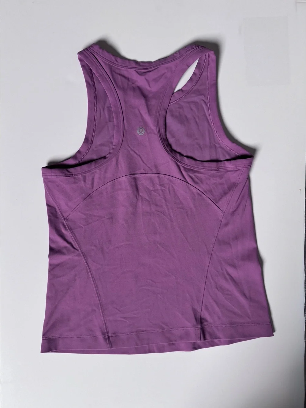 Lululemon Align Waist Length Racerback Tank Top Nulu Velvet Dust